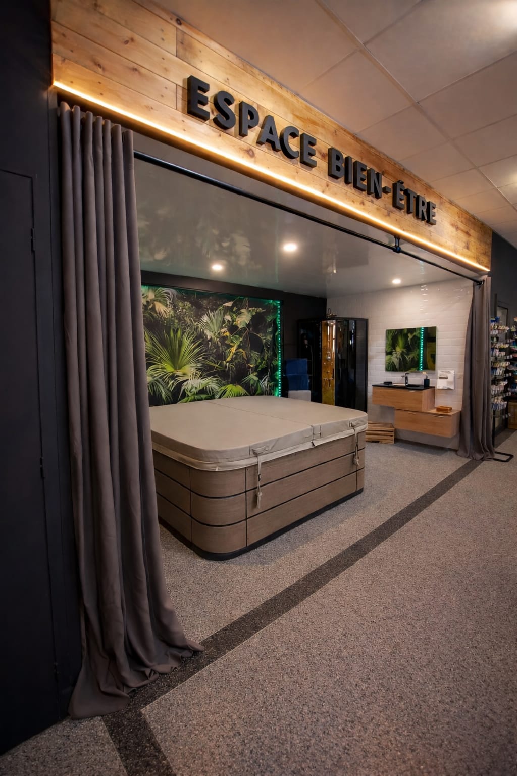 Espace bien-être et spa décoration tropicale - Yann Piscines